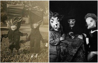 Хэллоуин 1930-х годов: жуткие костюмы прямиком из ночных кошмаров(27 фото) Хэллоуин 1930-х годов: жуткие костюмы прямиком из ночных кошмаров(27 фото)