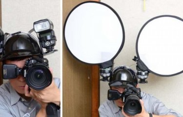 Фотограф из Японии нашёл гениальный способ удерживать фотовспышки с помощью пивного шлема(6 фото) Фотограф из Японии нашёл гениальный способ удерживать фотовспышки с помощью пивного шлема(6 фото)